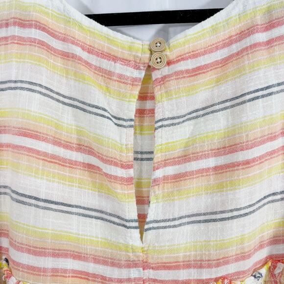 Free People Summer Nights Dress – Boho Mini Tunic in Sunray Combo, Size L - Picture 5 of 7